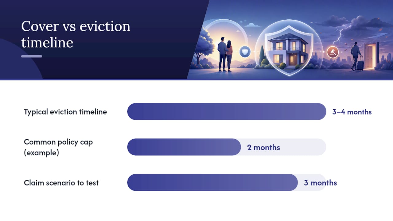 How to choose and size rental income cover — overview diagram