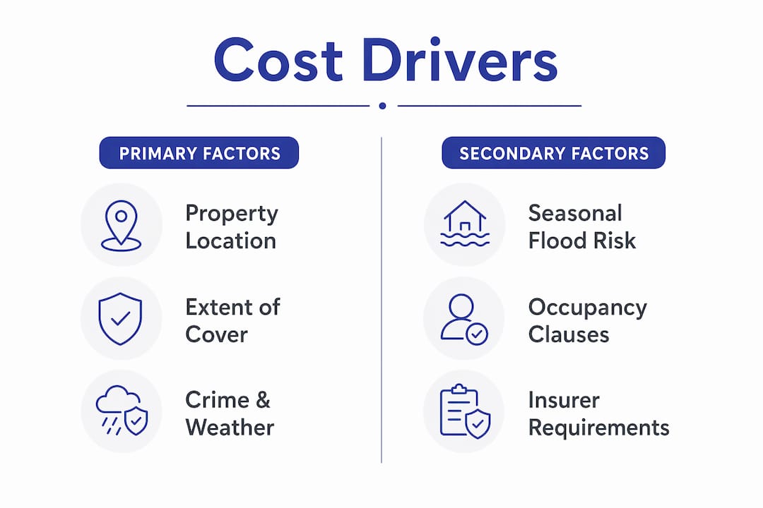Infographic comparing primary and secondary cost drivers