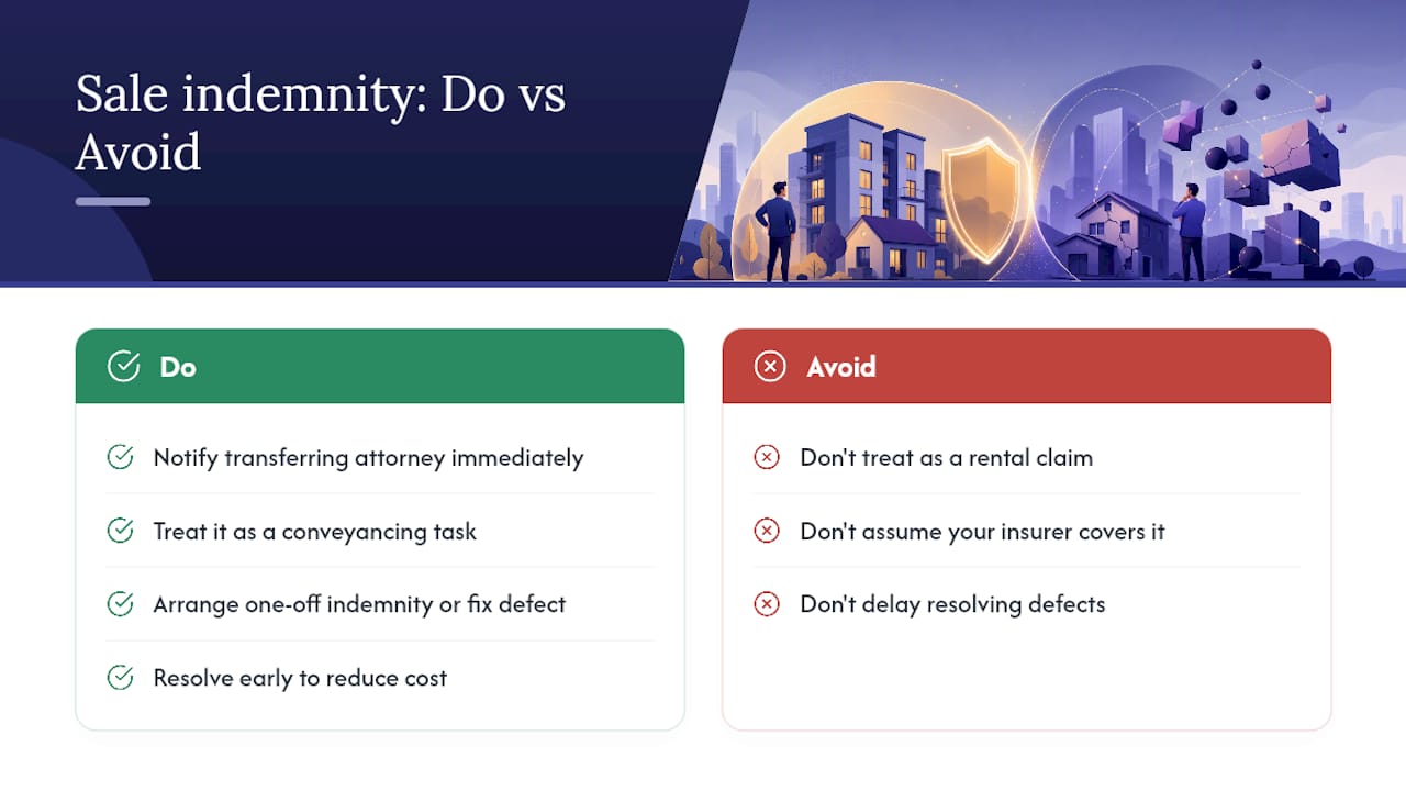 Where sale-related indemnity gaps actually surface — overview diagram