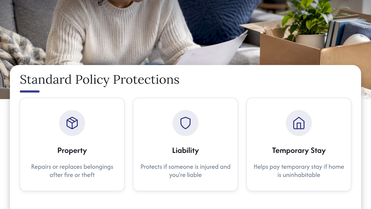 Three core renters insurance protections